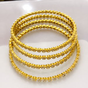 American Diamond Luxury Bangles Set 4 Pcs – Fashion Land