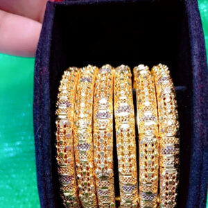 18K Gold Plated Luxury Bangles Set