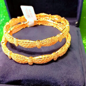 18K Gold Plated Bangles Pair