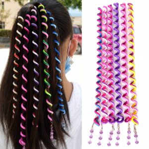 Colorful Spiral Hair Wrap Ponytail Curling Accessories