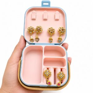 Premium Gold Polish Floral Earrings for Women