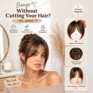 Original Human Hair Front Topper – Washable, Heat & Dye Friendly